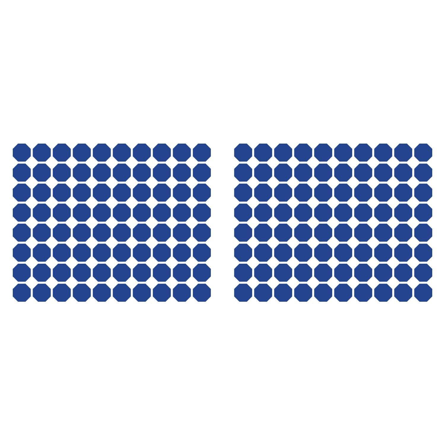 LiteMark 3.5 Inch Black Removable Octagon Decals - Pack of 18