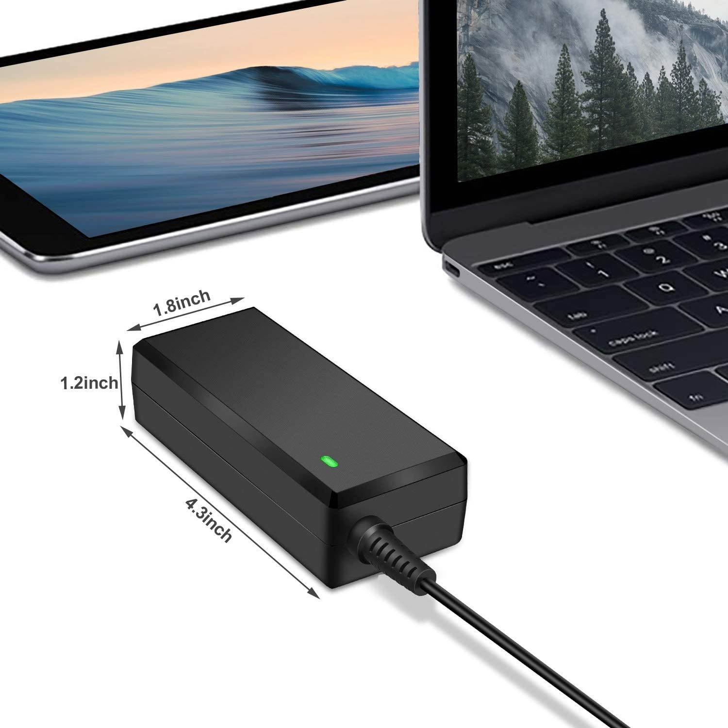 19V AC Charger for LG Gram 13.3 14 15 17 Series 13Z980 14Z980 15Z980 13Z950 13Z970 13Z940 13Z975 14Z950 14Z970 15Z960 15Z970 15Z975 17Z990 LG Gram Laptop Power Supply Cord