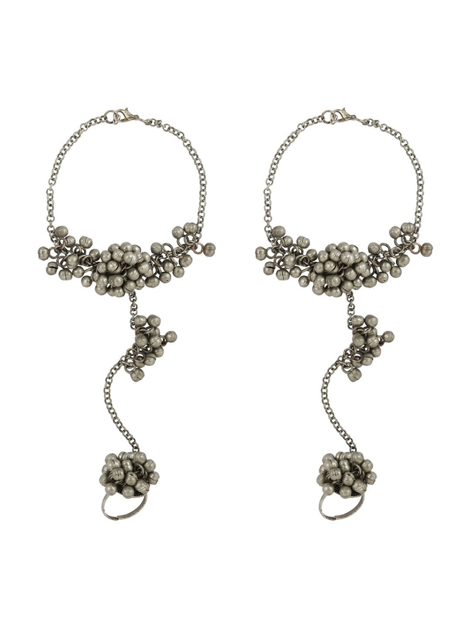 Abdesigns Gold-Plated Handpaint Wedding Doli Barat Bridal Anklets