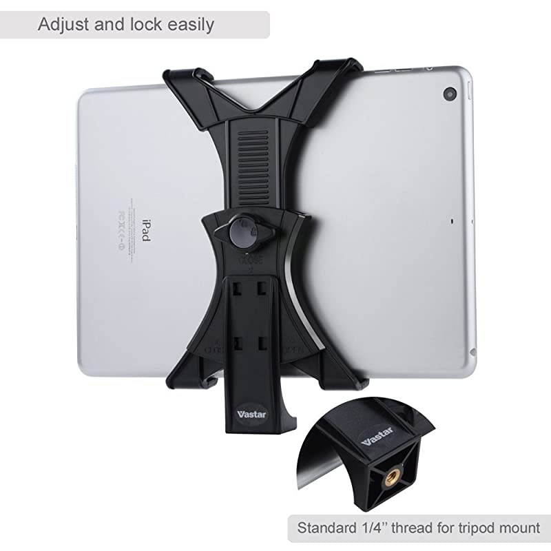 iPad Tripod Mount Universal Tablet Tripod Holder Adapter for iPad iPad Air 2iPad MiniSamsung Galaxy TabTab ProTab S Microsoft SurfaceGoogle NexusSelfie StickMonopodipad Pro 105