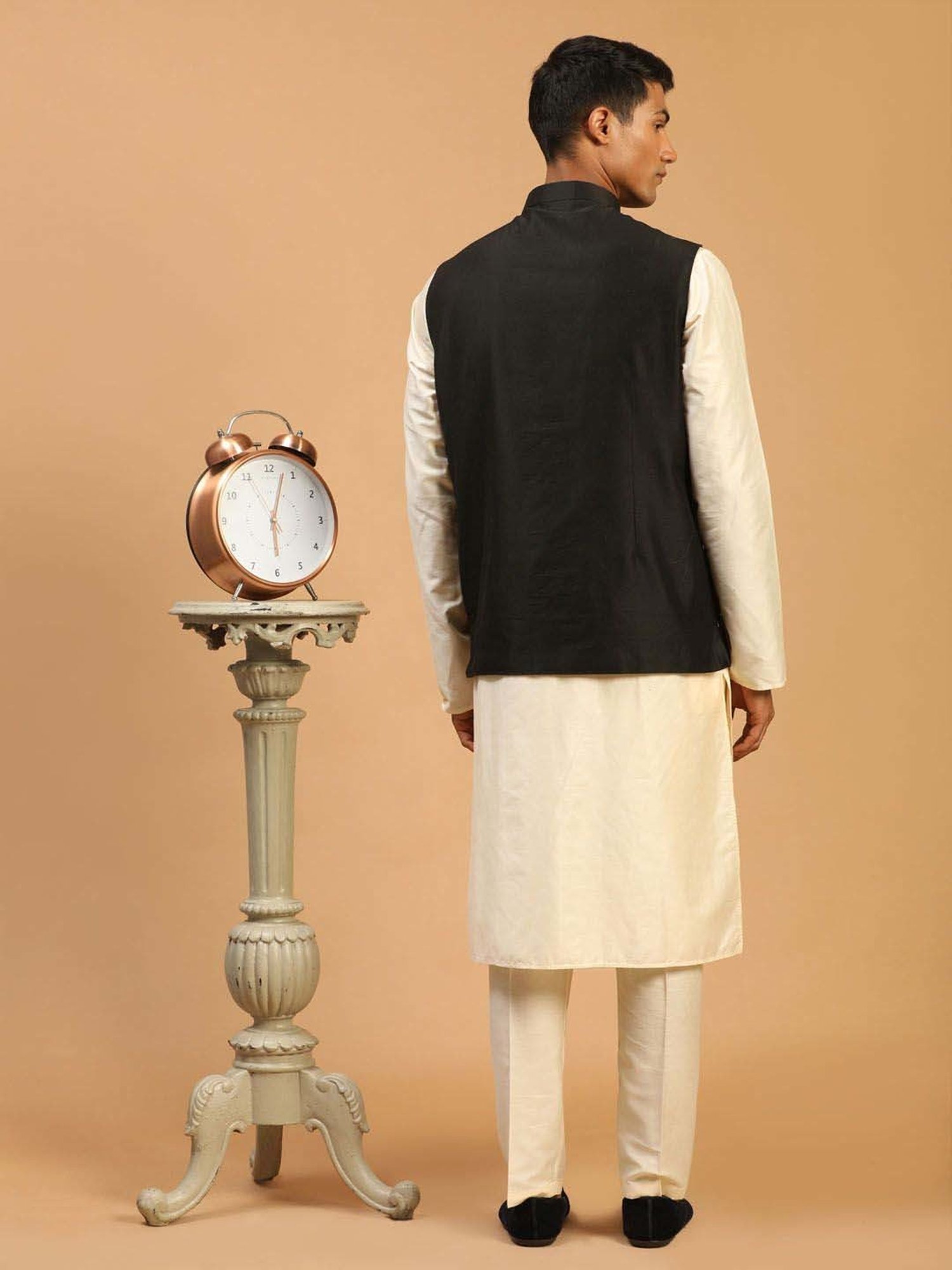 Sanwara White Regular Fit Chikankari Kurta & Churidar Set