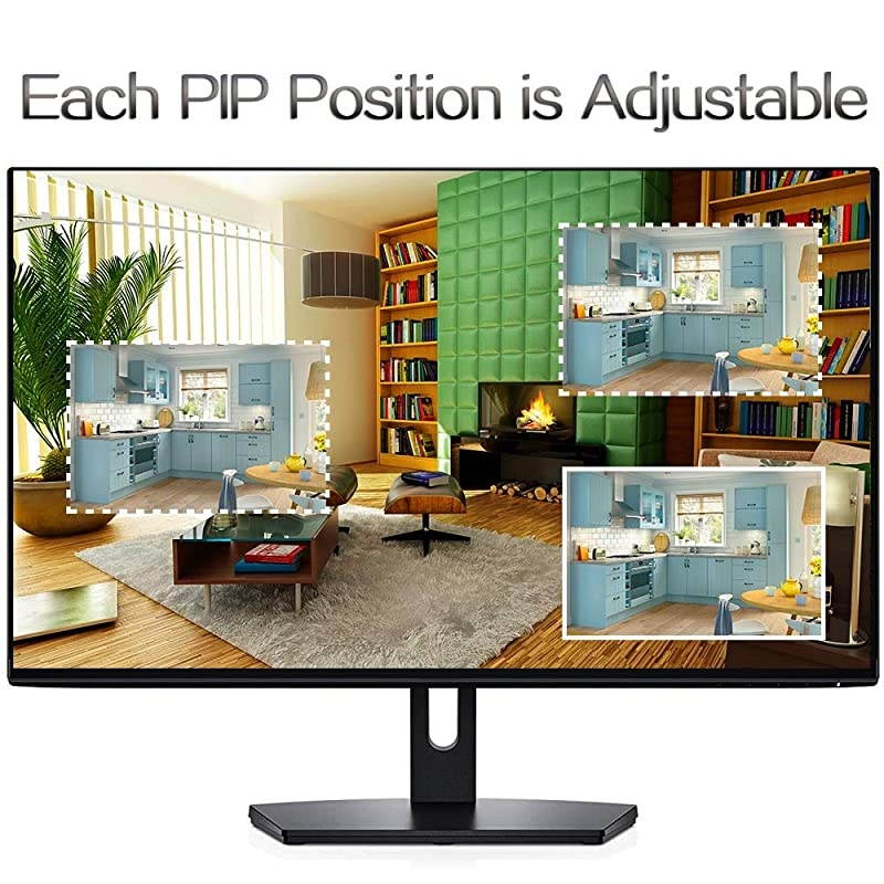 4Ch Realtime Color Video Quad Splitter CCTV Security Mulitplexer Processor OSD Menu with Audio