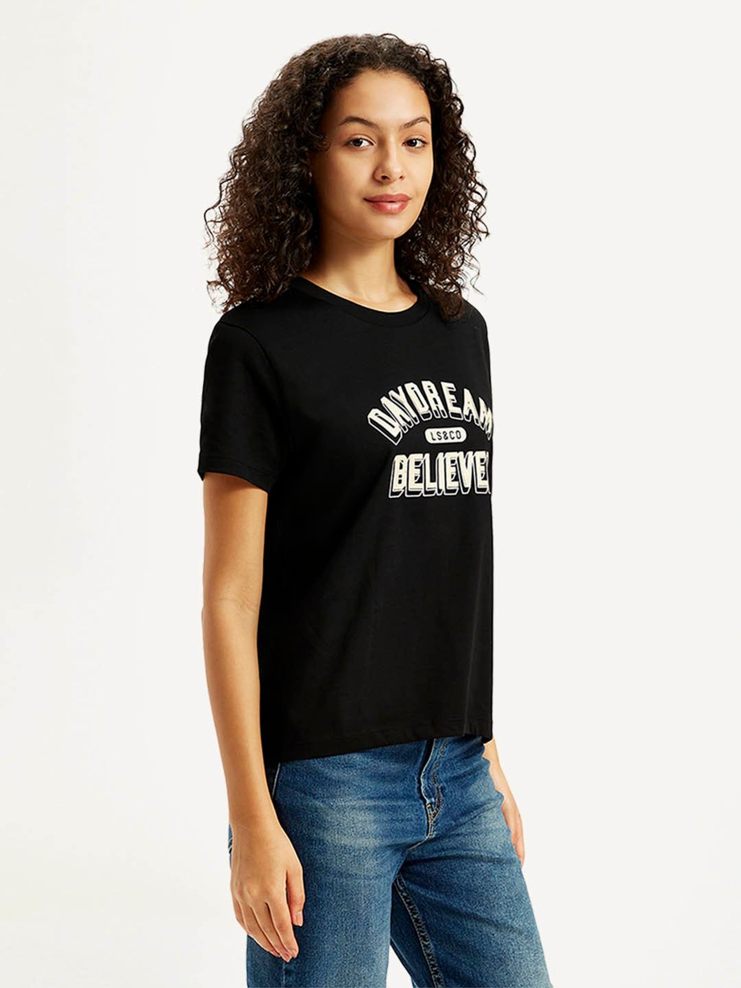 Levi's Black Printed T-Shirt