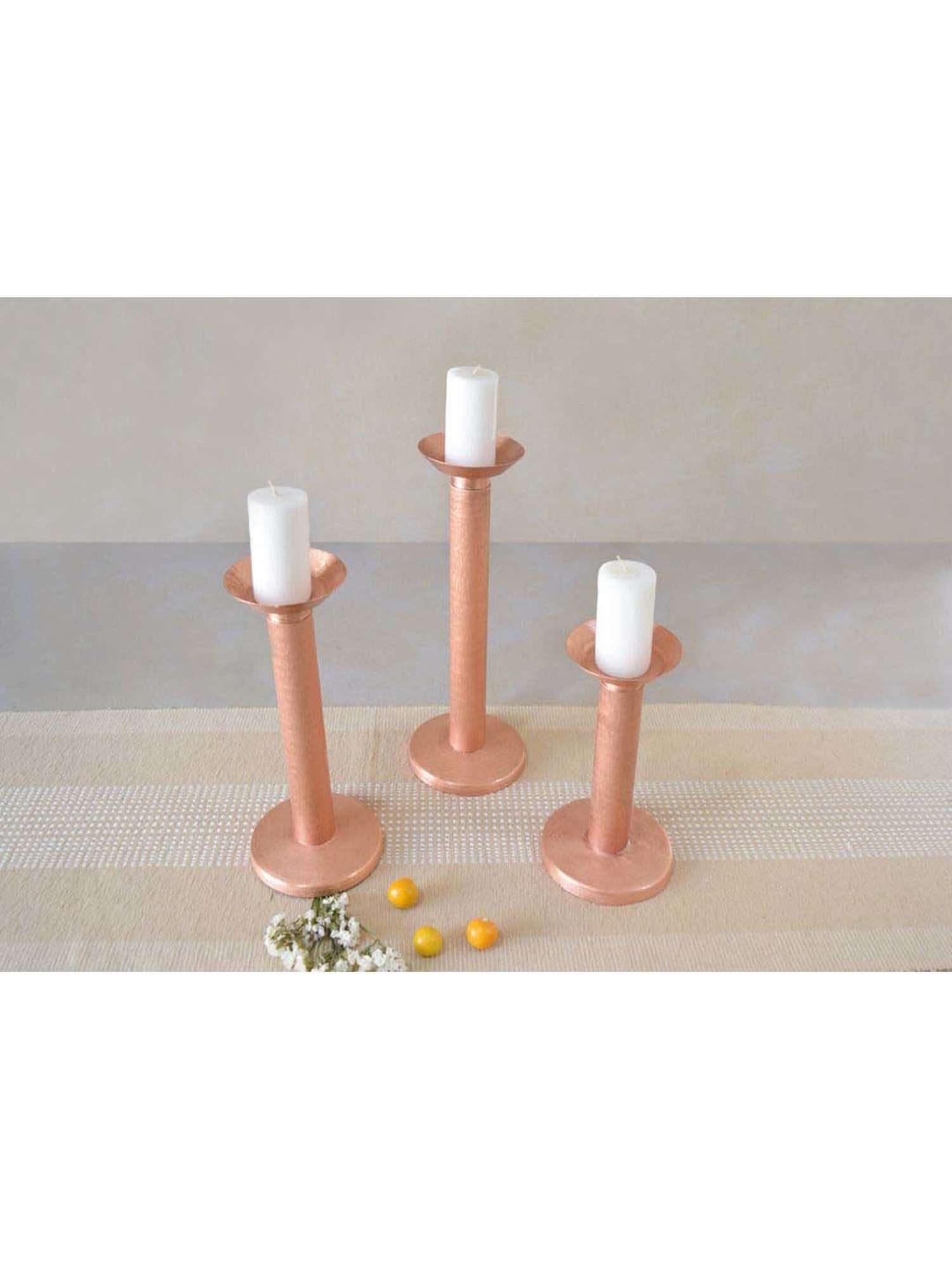 COPPRE Megalith Copper Candle Holder (Medium) - Set of 1