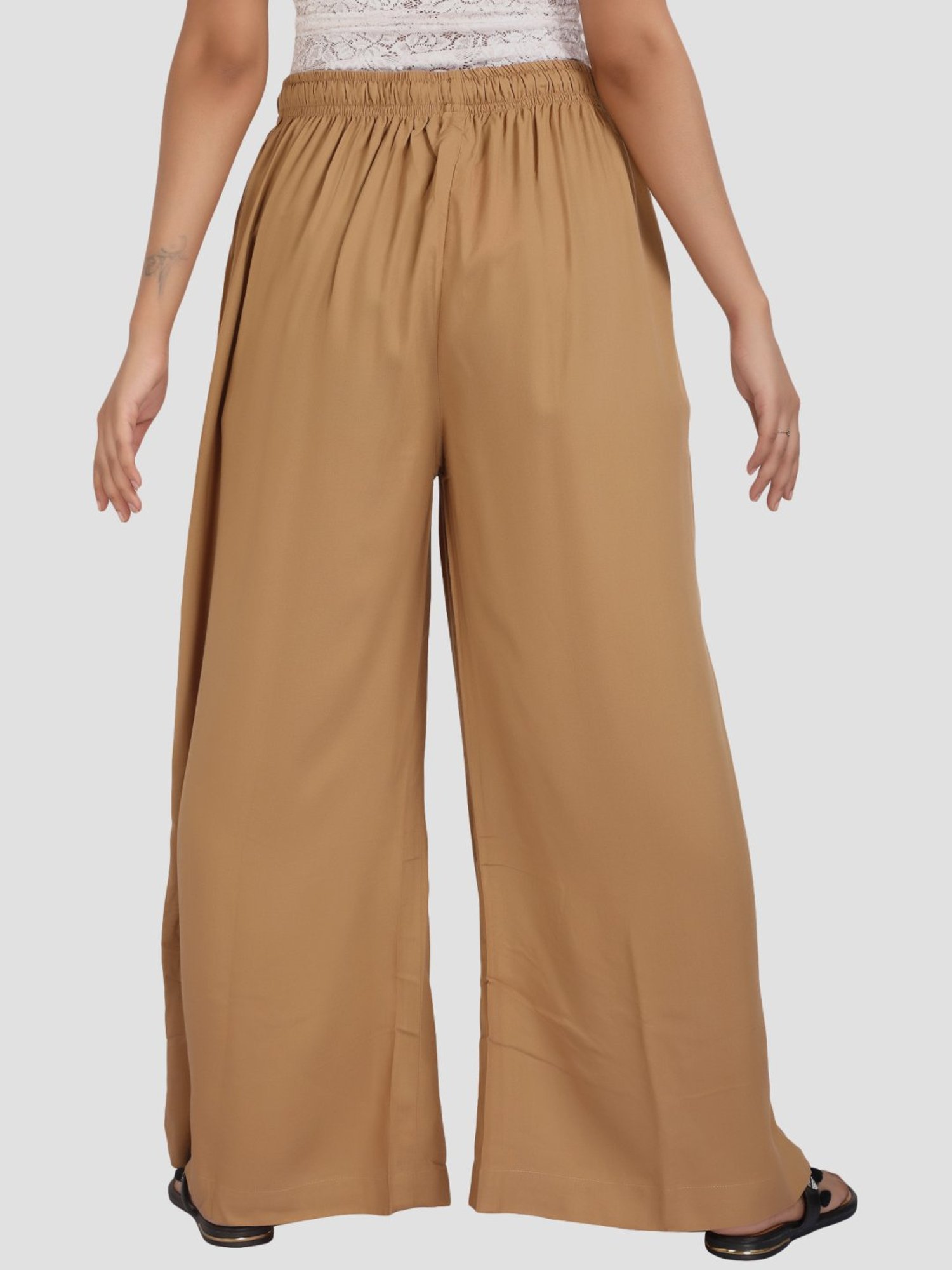 Cotton Culture Beige Regular fit Palazzos