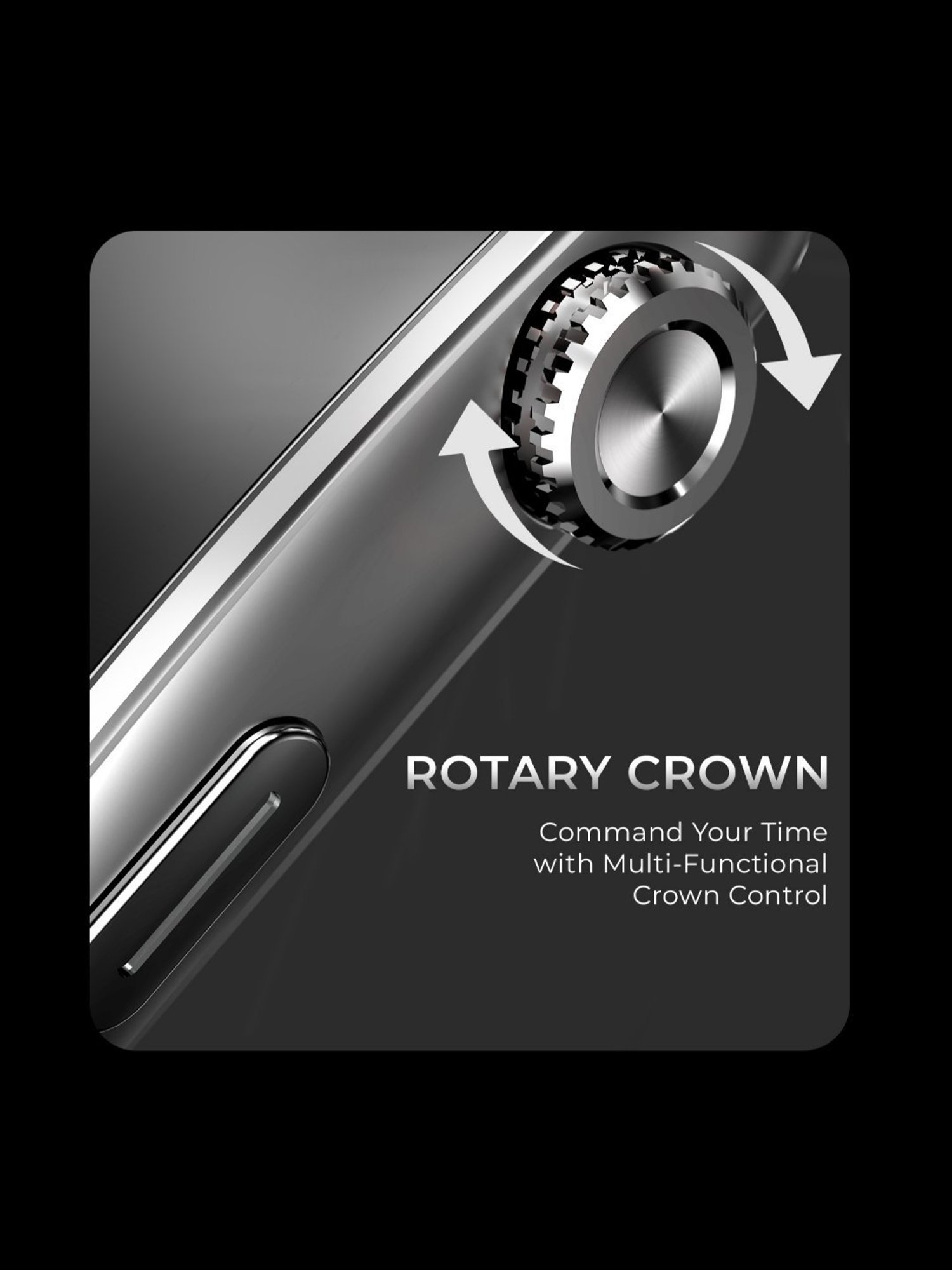 beatXP Unbound Curv 1.96 inch 3D Curved AMOLED Bluetooth Calling Smart Watch (Ice Silver)