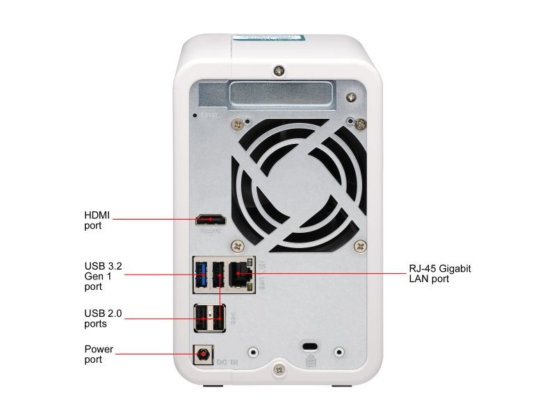 QNAP TS-251D-4G NAS TS-251D-4G 2Bay SATA Celeron J4005/4025 Dual-core 2.5GHz 4GB DDR4