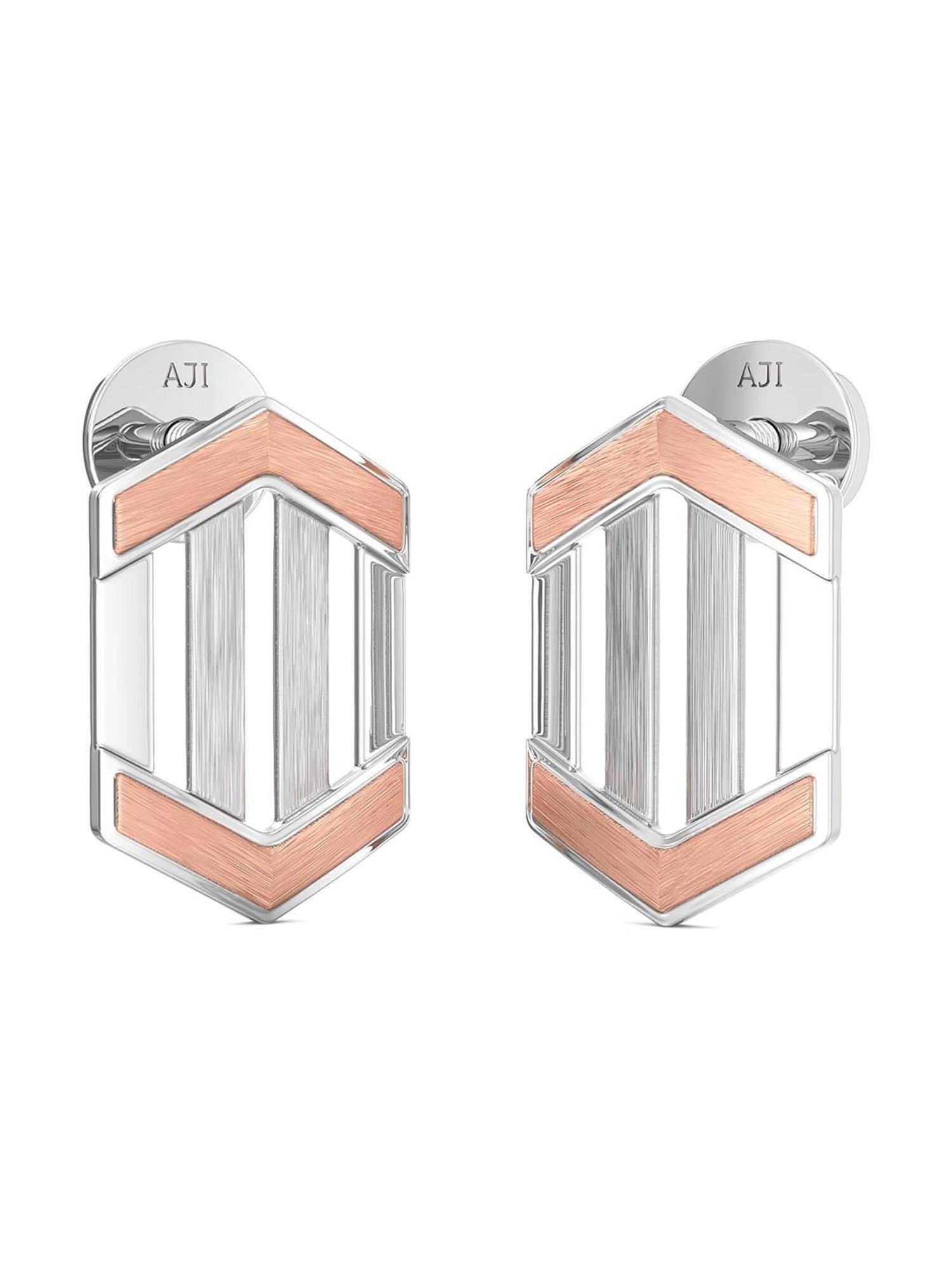 Joyalukkas 950 Platinum Trendy Hinged Earrings