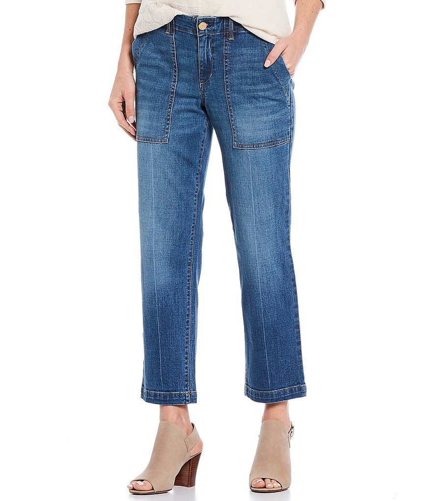Code Bleu Petite Size Utility Crop Jeans