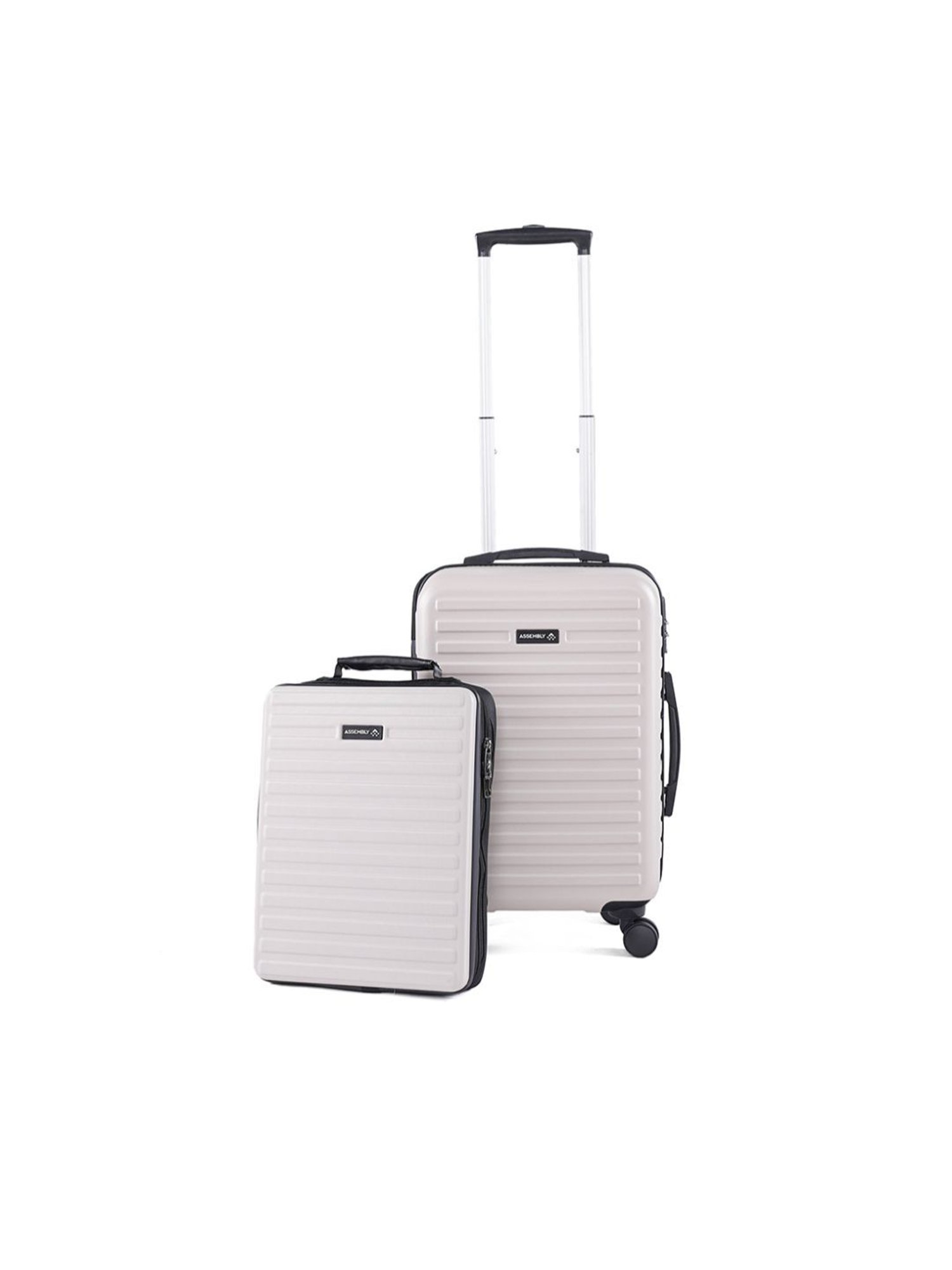 Assembly Ivory Cabin Trolley Bag (20 inch) with Hard Shell Backpack