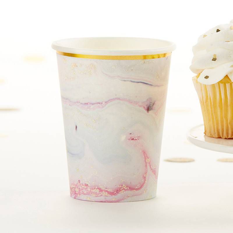 24ct Marbleized Paper Cups
