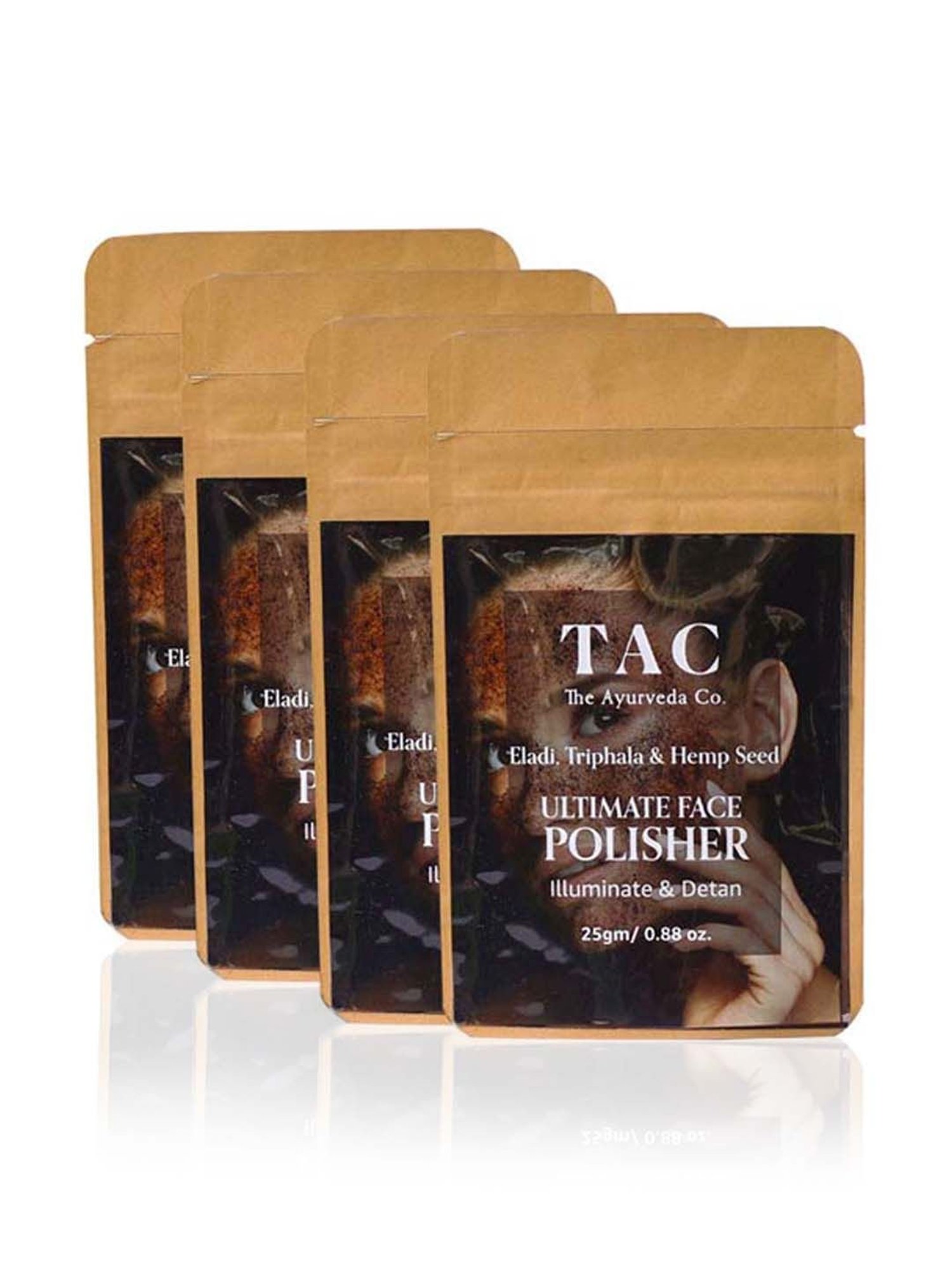 TAC - The Ayurveda Co. Eladi, Triphla & Hemp Seed Oil Sunscreen & Face Polisher Scrub & Oil