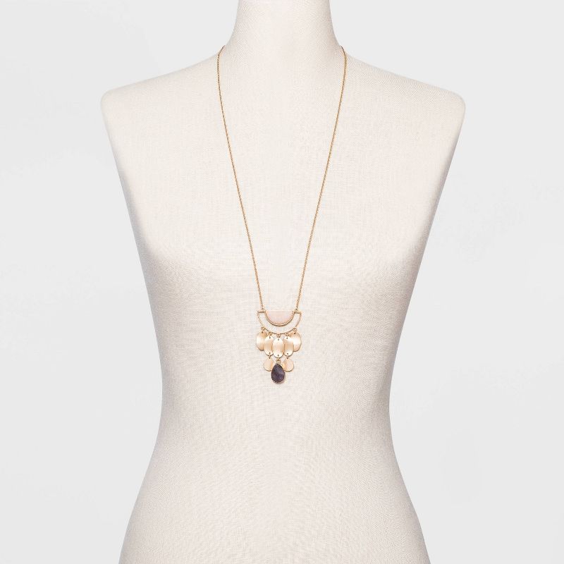 Open Drop Hoop Earrings - Universal Thread™ Gold