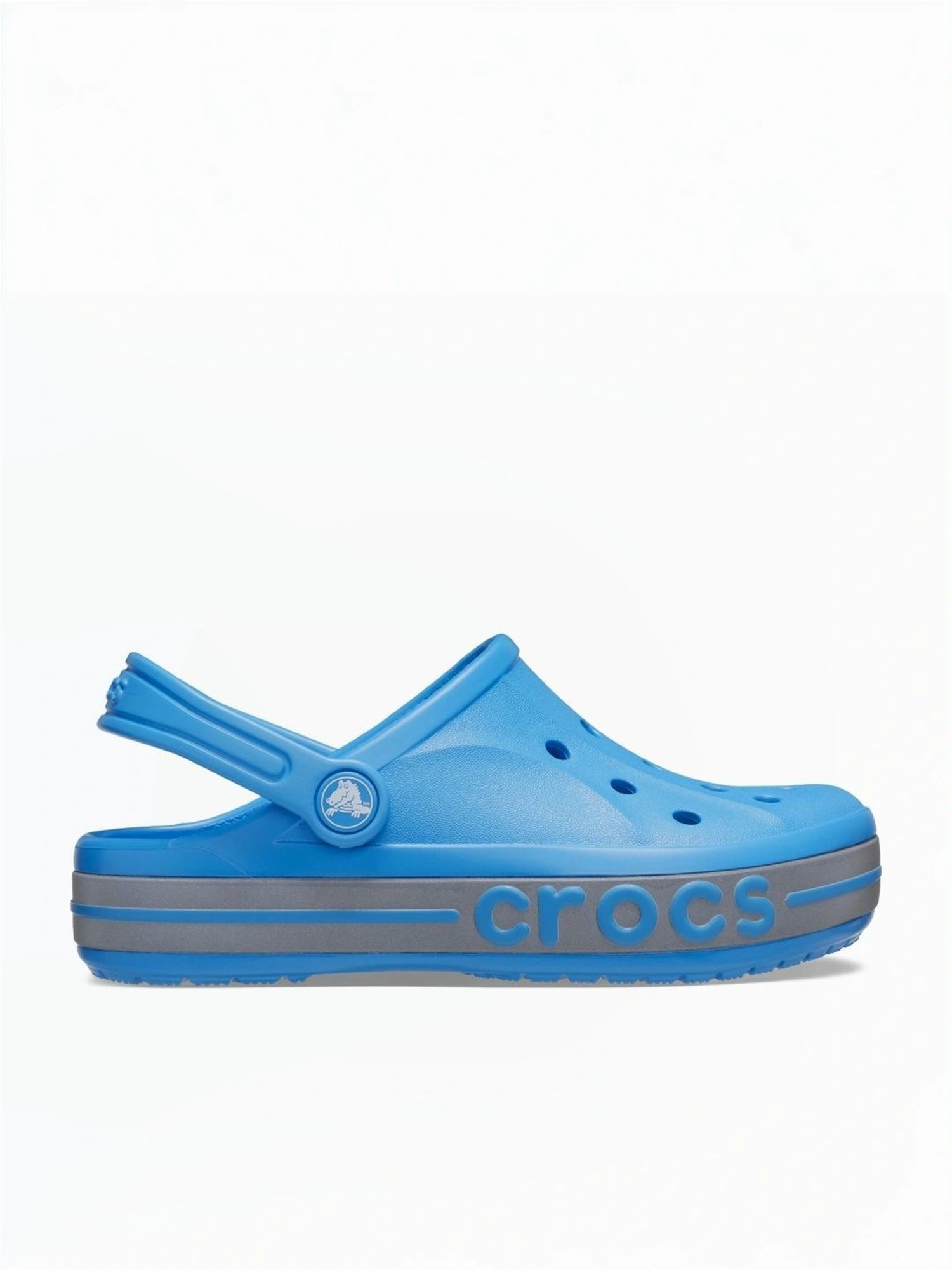 Crocs Kids Bayaband Ocean Blue Back Strap Clogs