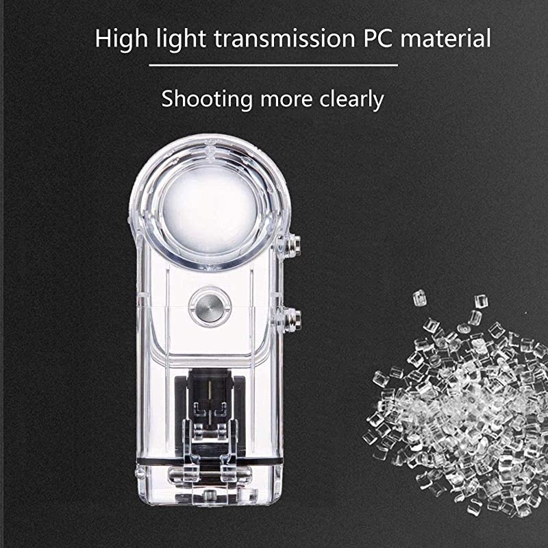 Housing Case for Ricoh Theta Spherical Cameras (V, S & SC) with Underwater Diving 30M Protective Shell Accessories
