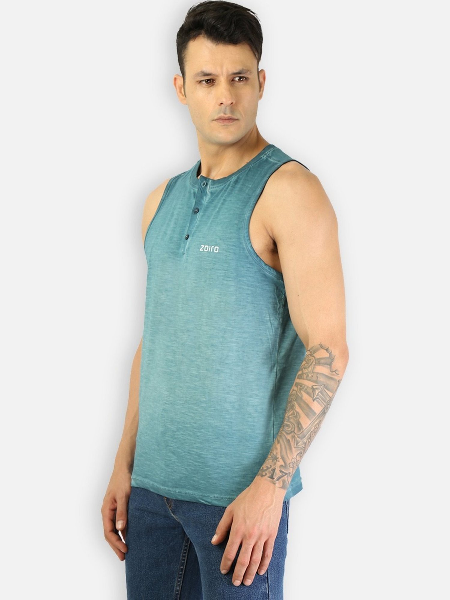 Zoiro Petrol Regular Fit Vest