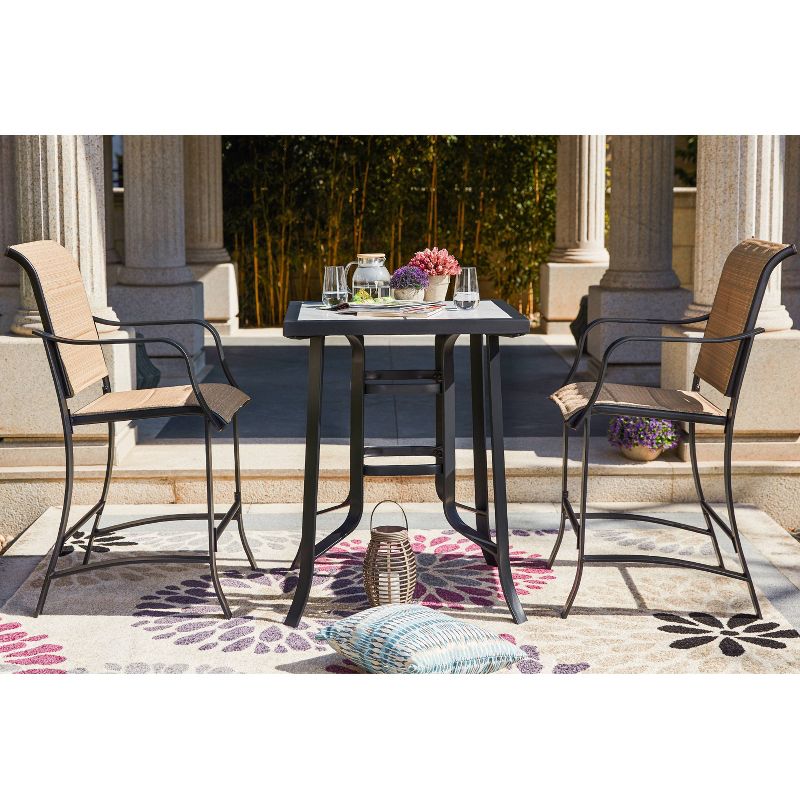 3pc Iron Patio Bistro Set - Patio Festival