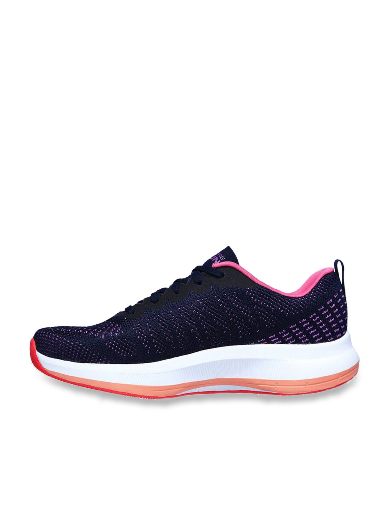 Skechers Women's GO RUN PULSE - ULTIMATE BEST Navy Purple Running Shoes