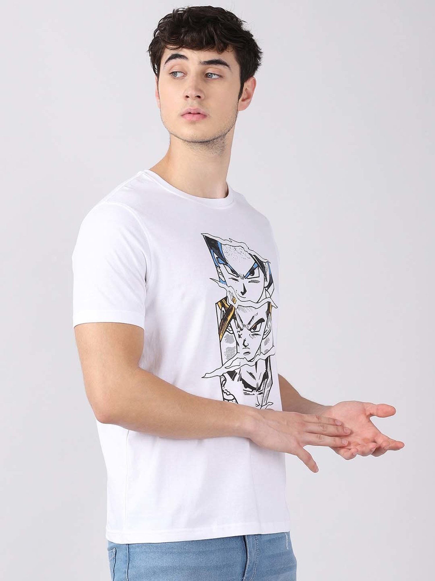 Bushirt White Cotton Crew T-Shirt