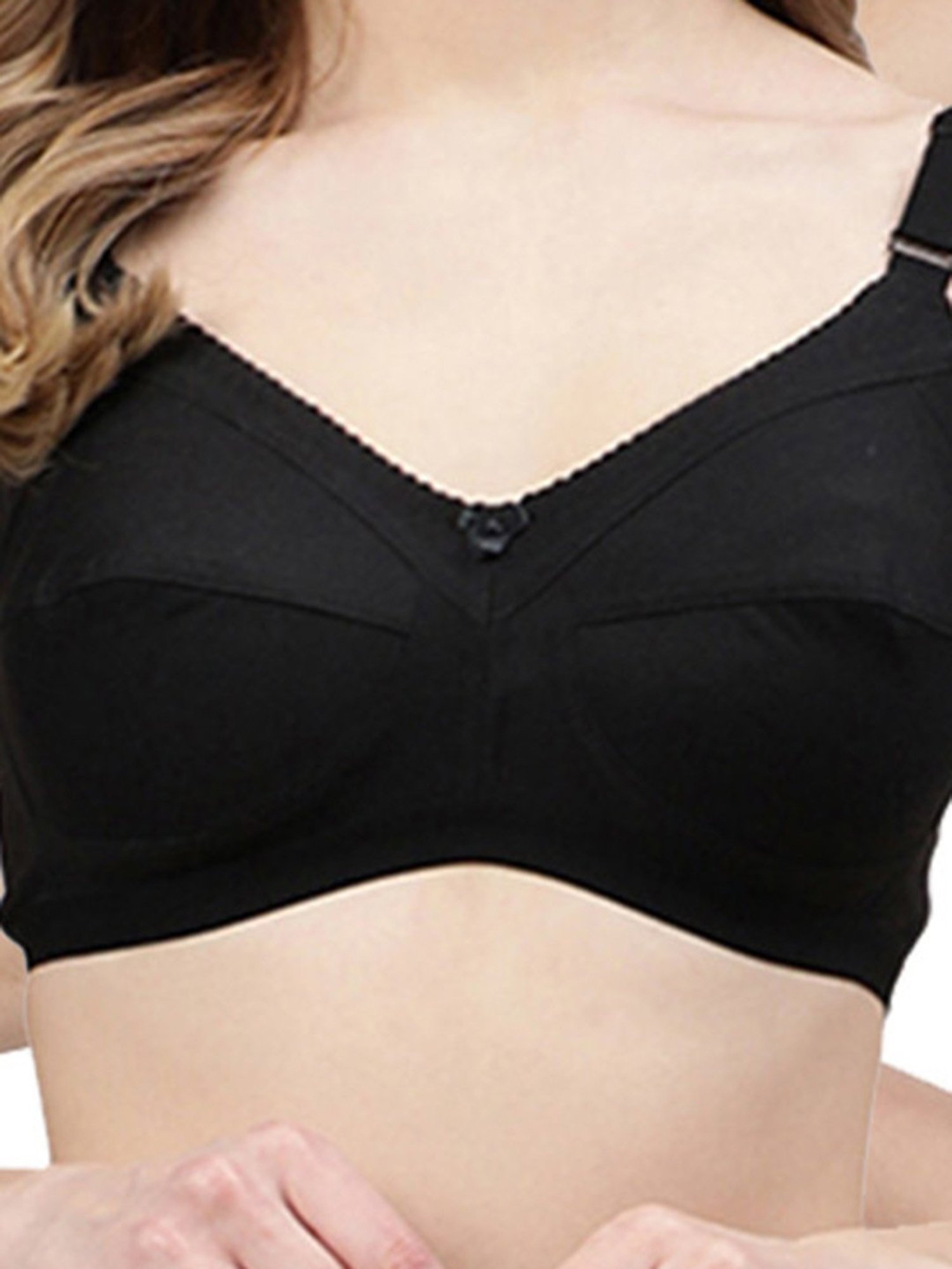 Cukoo Multicolor Solid Full Coverage Non-Wired Bra - Pack of 3