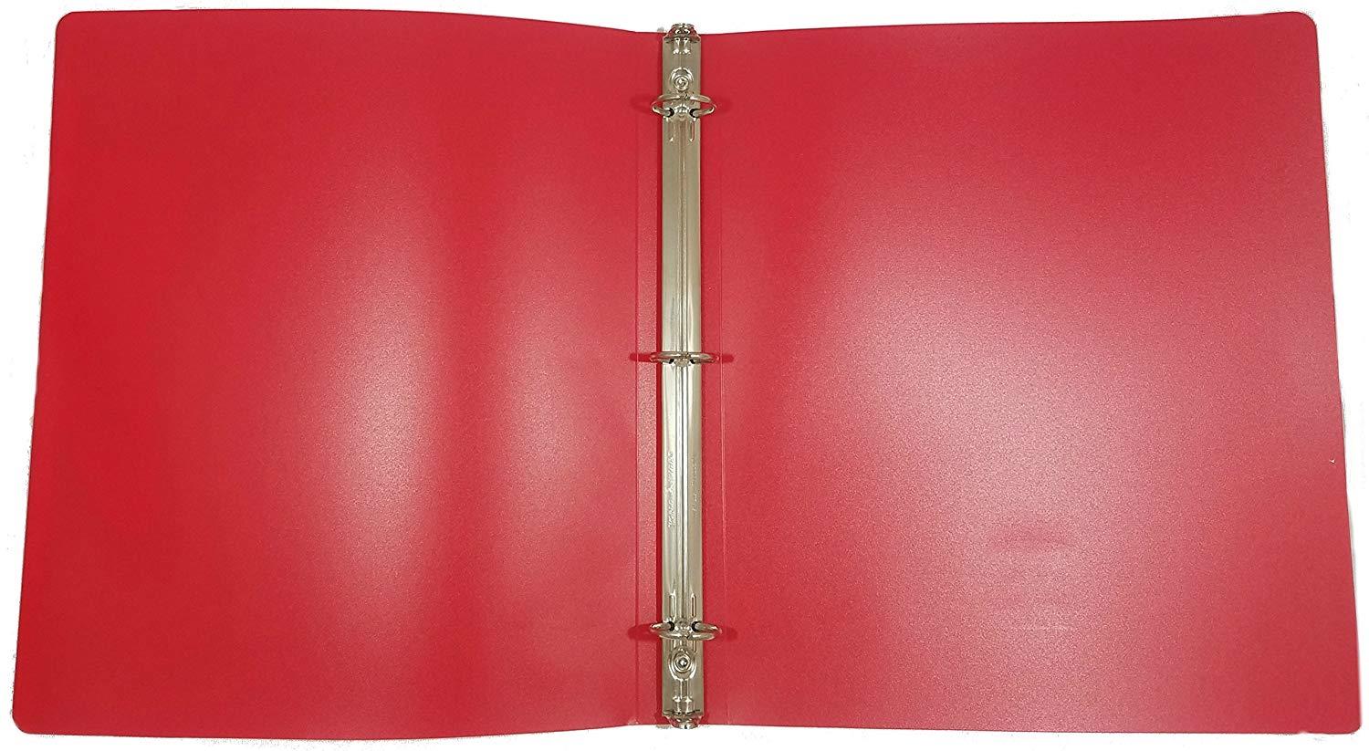 Wilson Jones ACCOHIDE Round Ring Binder, 19 Pt, 1 inch Capacity, 4-Pack Assorted Colors, 40510D, Plus Bonus AdvantageOP Custom Retractable Gunmetal Pen