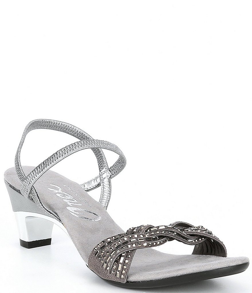 Onex Rhythm Rhinestone Leather Dress Sandals