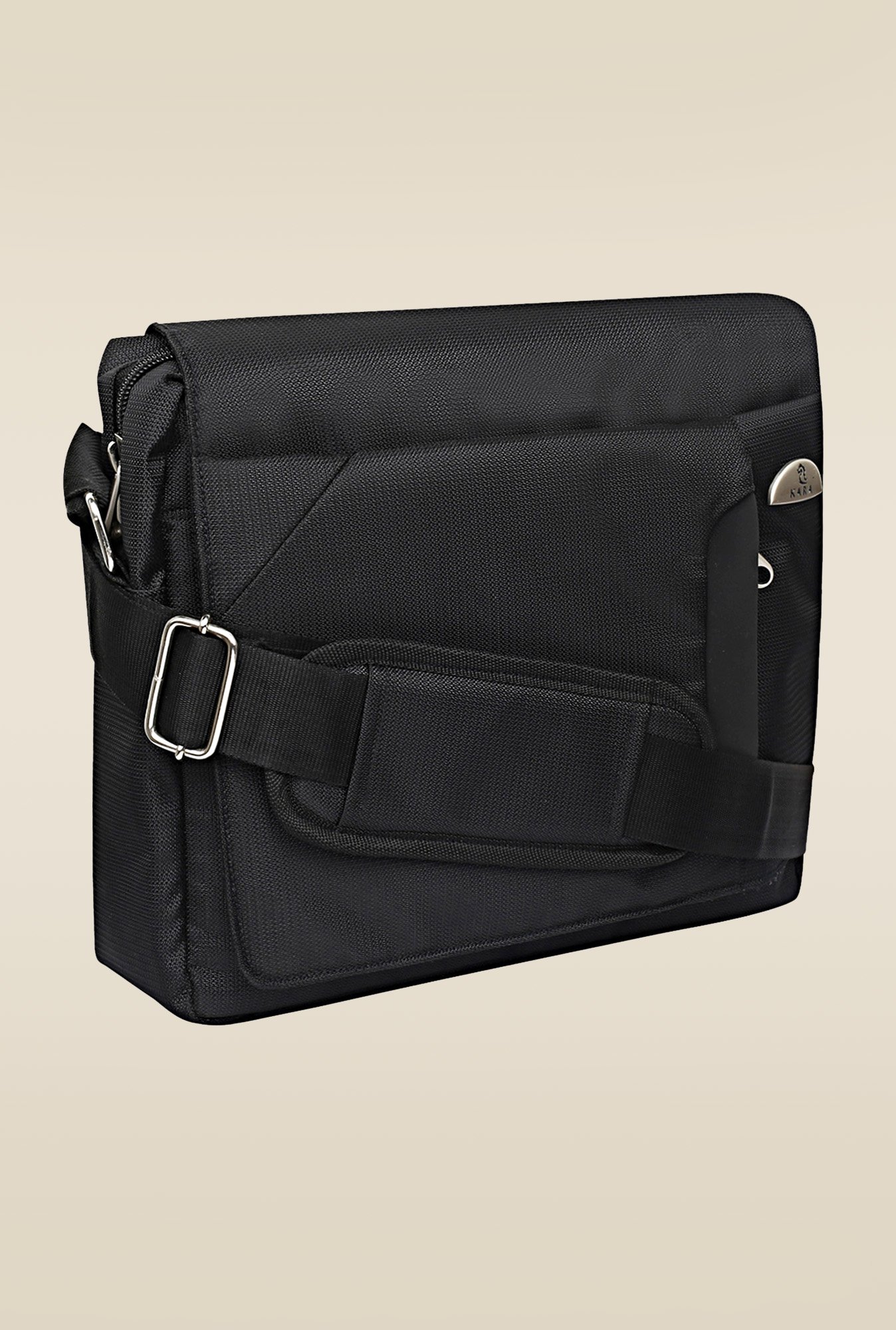 Kara Black Unisex Messenger Bag
