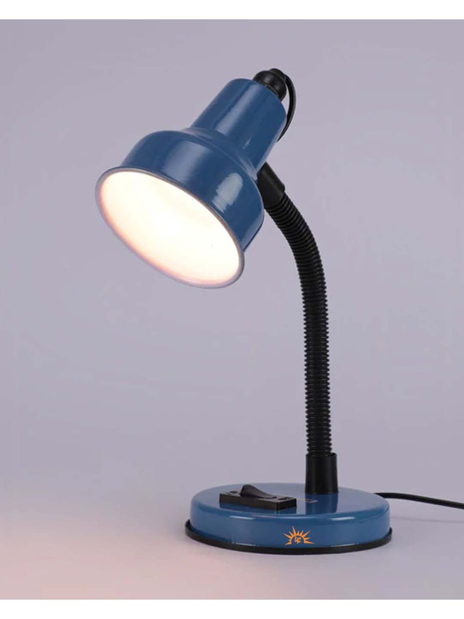 DecorativeRay Blue Iron Study Table Lamp - Set of 1