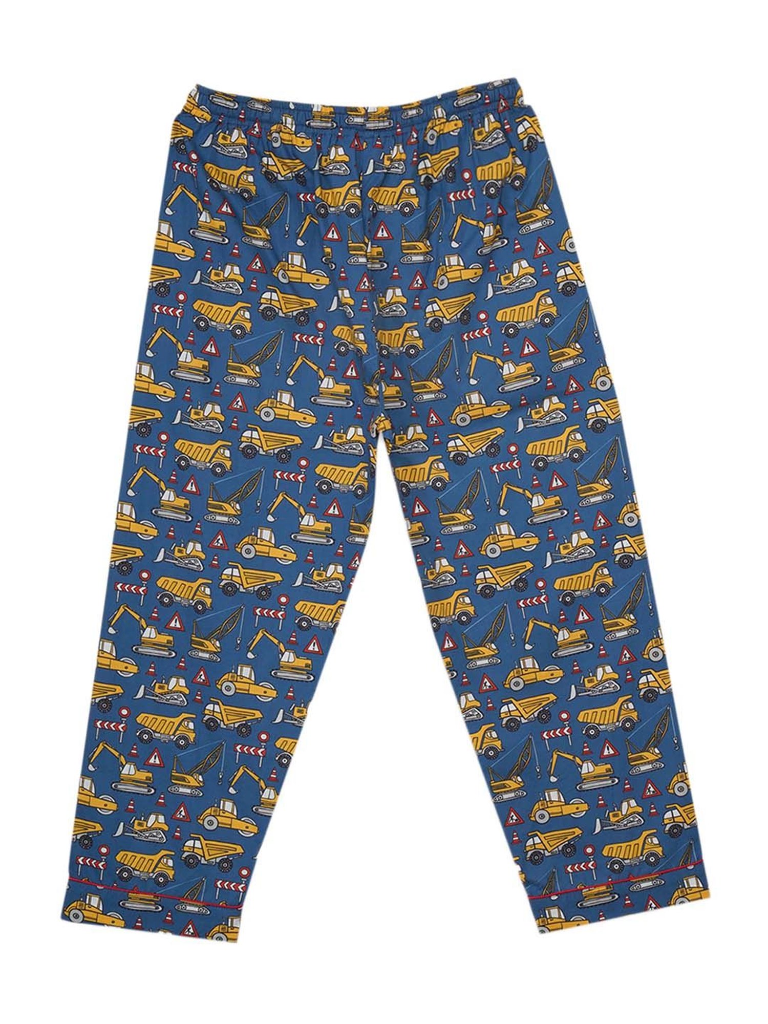 Fluffalump Boys Multicolor Cotton Printed Nightwear Top & Pants Set