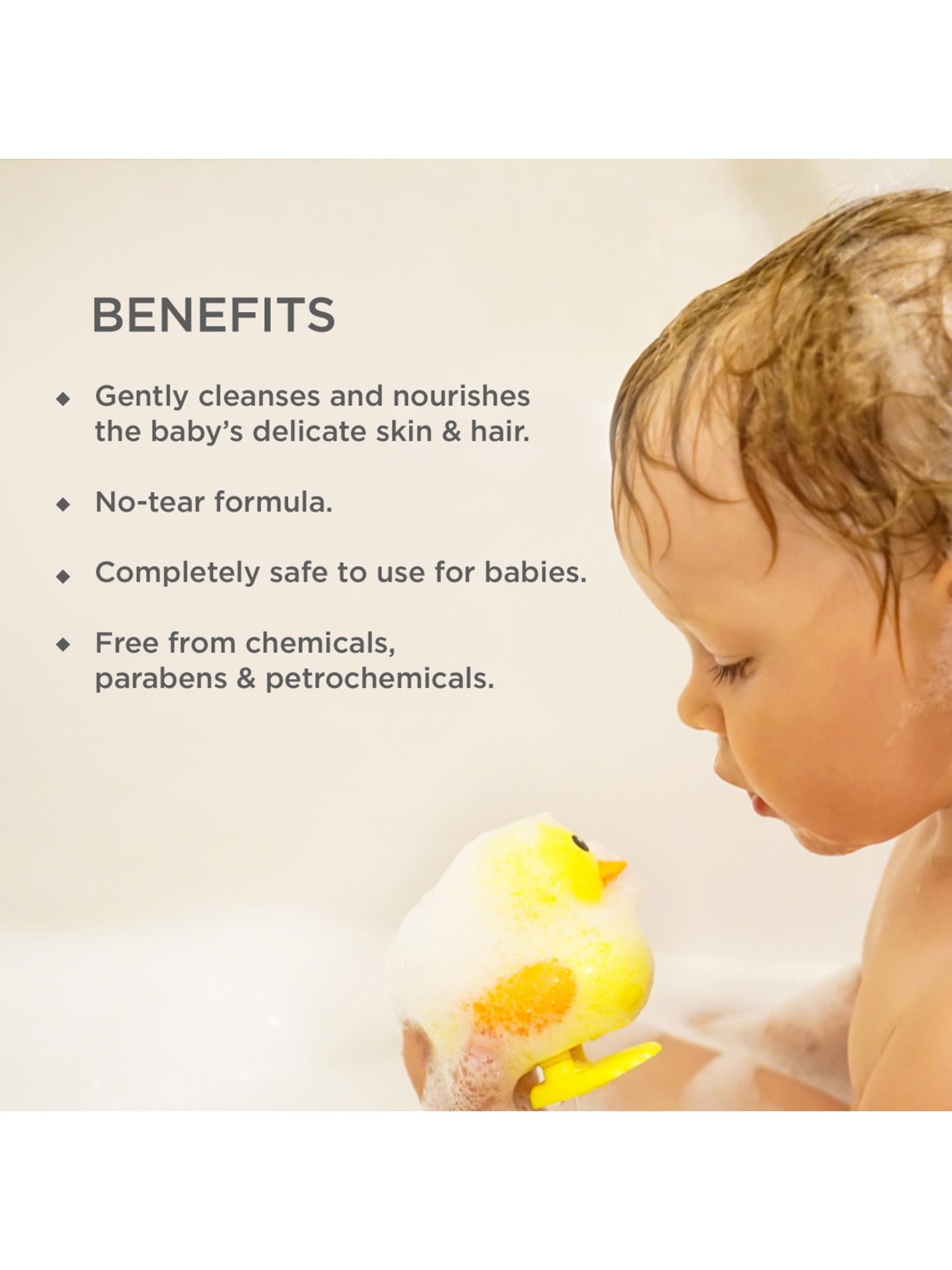 Forest Essentials Natural & Ayurvedic Baby Hair & Body Wash Dasapushpadi - 200 ml