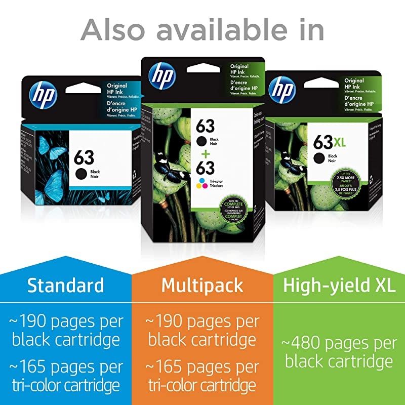 63XL | Ink Cartridge | Tricolor | F6U63AN