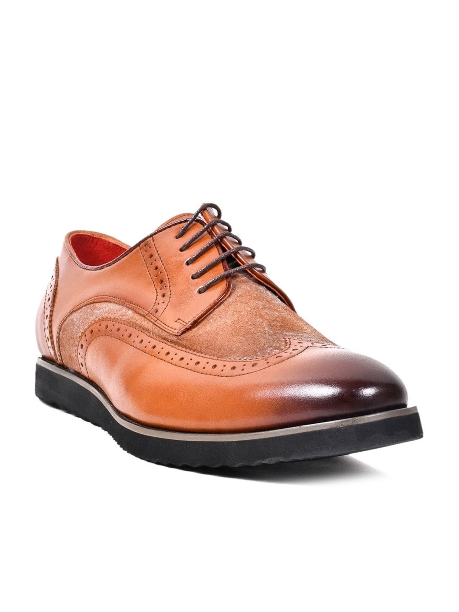 Cobblerz Men's Tan Derby Shoes
