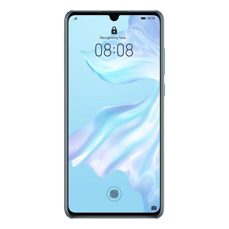 Huawei P30 Dual/Hybrid-SIM 128GB ELE-L29 Factory Unlocked 4G/LTE Smartphone - Aurora Blue