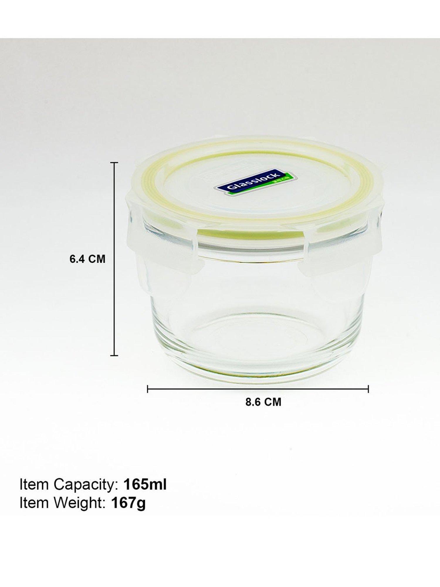 Glasslock Transparent Glass 165 ml Jars and Container