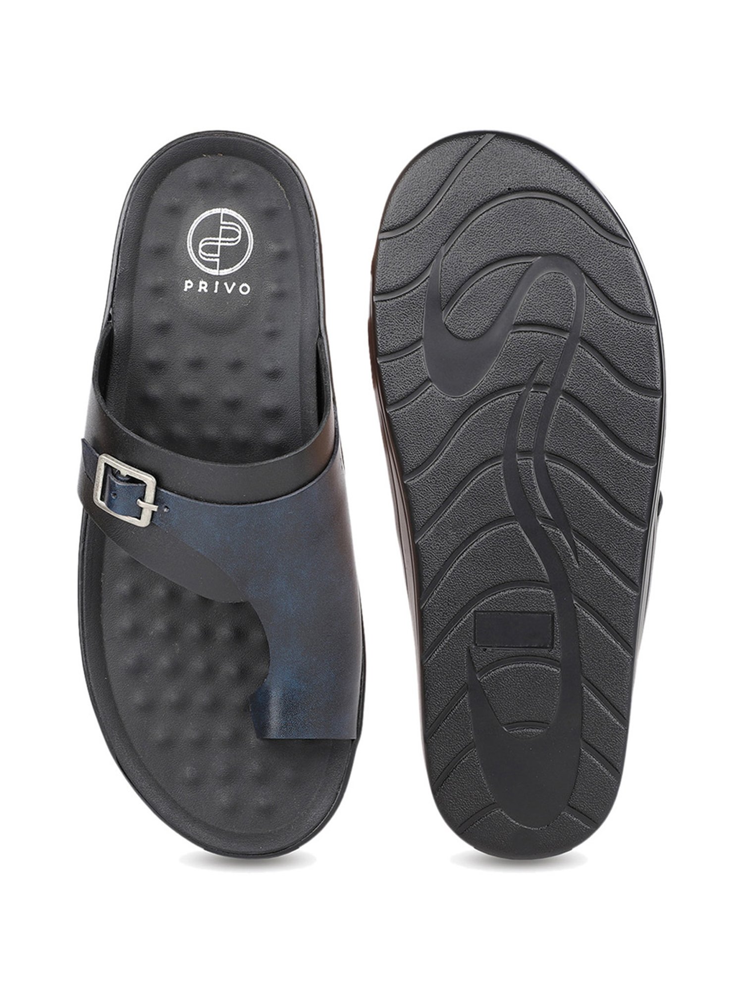 Privo by Inc.5 Men's Blue Toe Ring Sandals