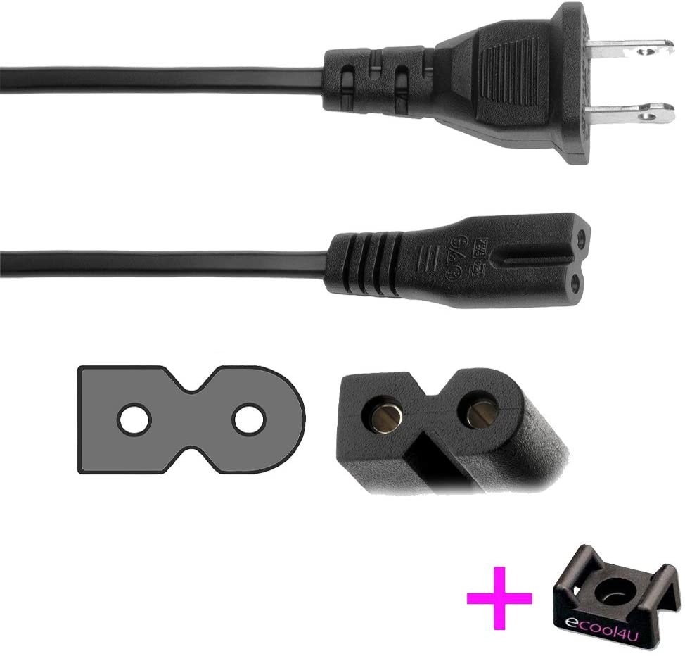 Polarized AC Power Cord for Sharp LC-46BD80UN,LC-4678UN,LC-4685UN,LC-46E77U,LC-46E77UN - 6 FT