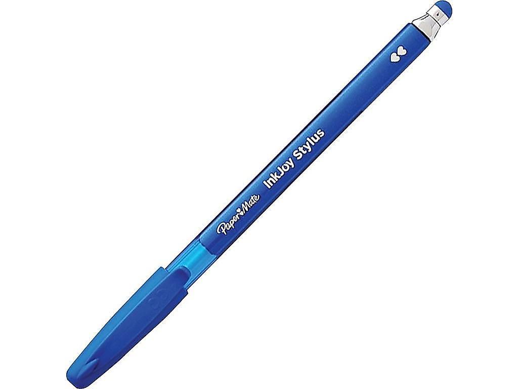 Paper Mate&reg; InkJoy&trade; 2-in-1 Stylus Pen, Blue Barrel, Pack of 12