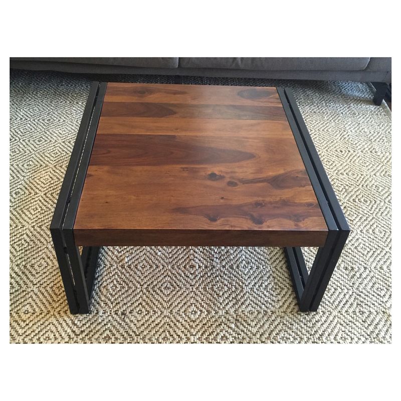 Reclaimed Solid Sheesham Wood Coffee Table Natural - Timbergirl
