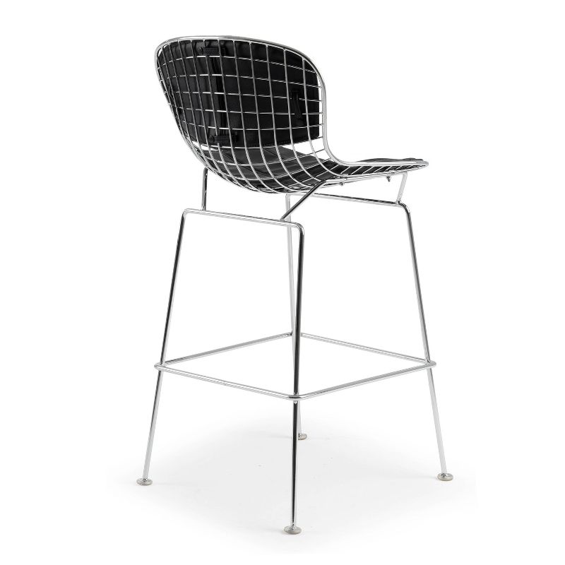 Felix Contemporary Counter Height Barstool Black - Edgemod
