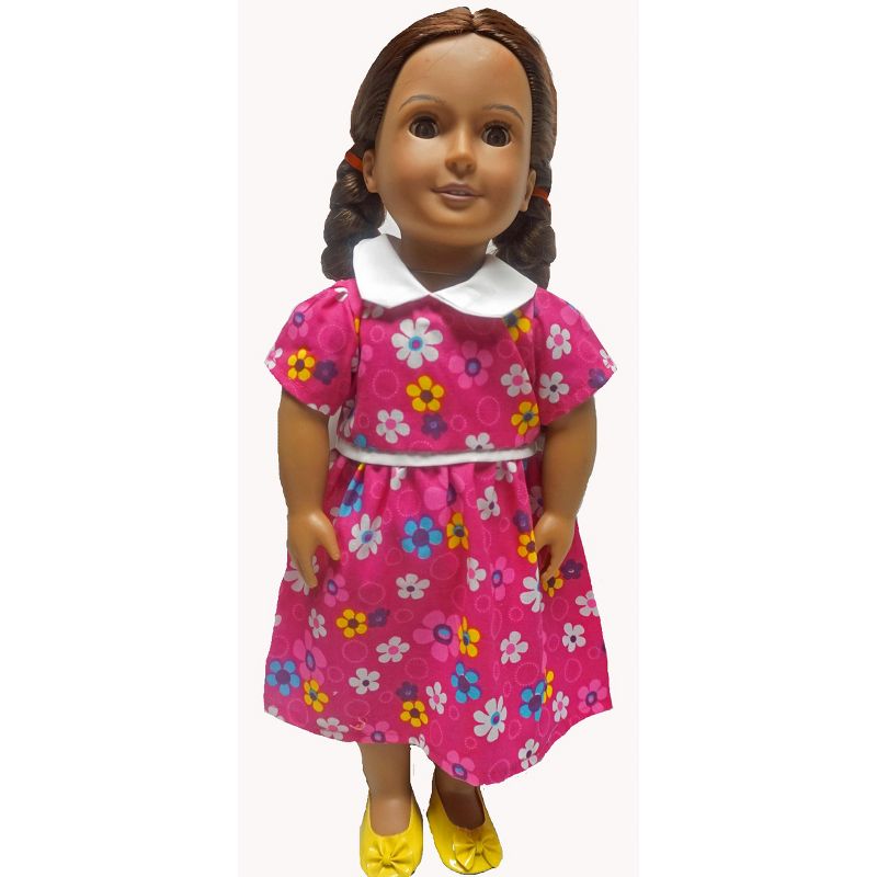 Doll Clothes Superstore Rose Flower Dress Fits 18 Inch Girl Dolls Like American Girl Our Generation