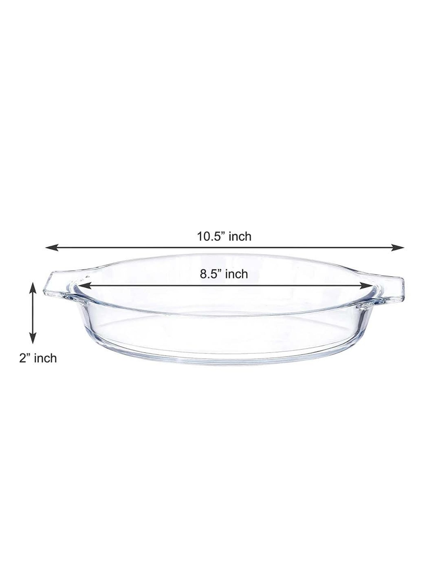 Femora Transparent Borosilicate Glass Baking Dish (.52 L) - Set of 2