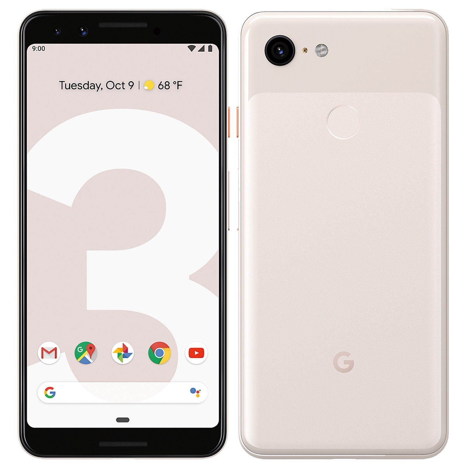 Google Pixel 3 XL G013C (2018) 64GB (No CDMA, GSM only) Factory Unlocked 4G/LTE Smartphone - Not Pink