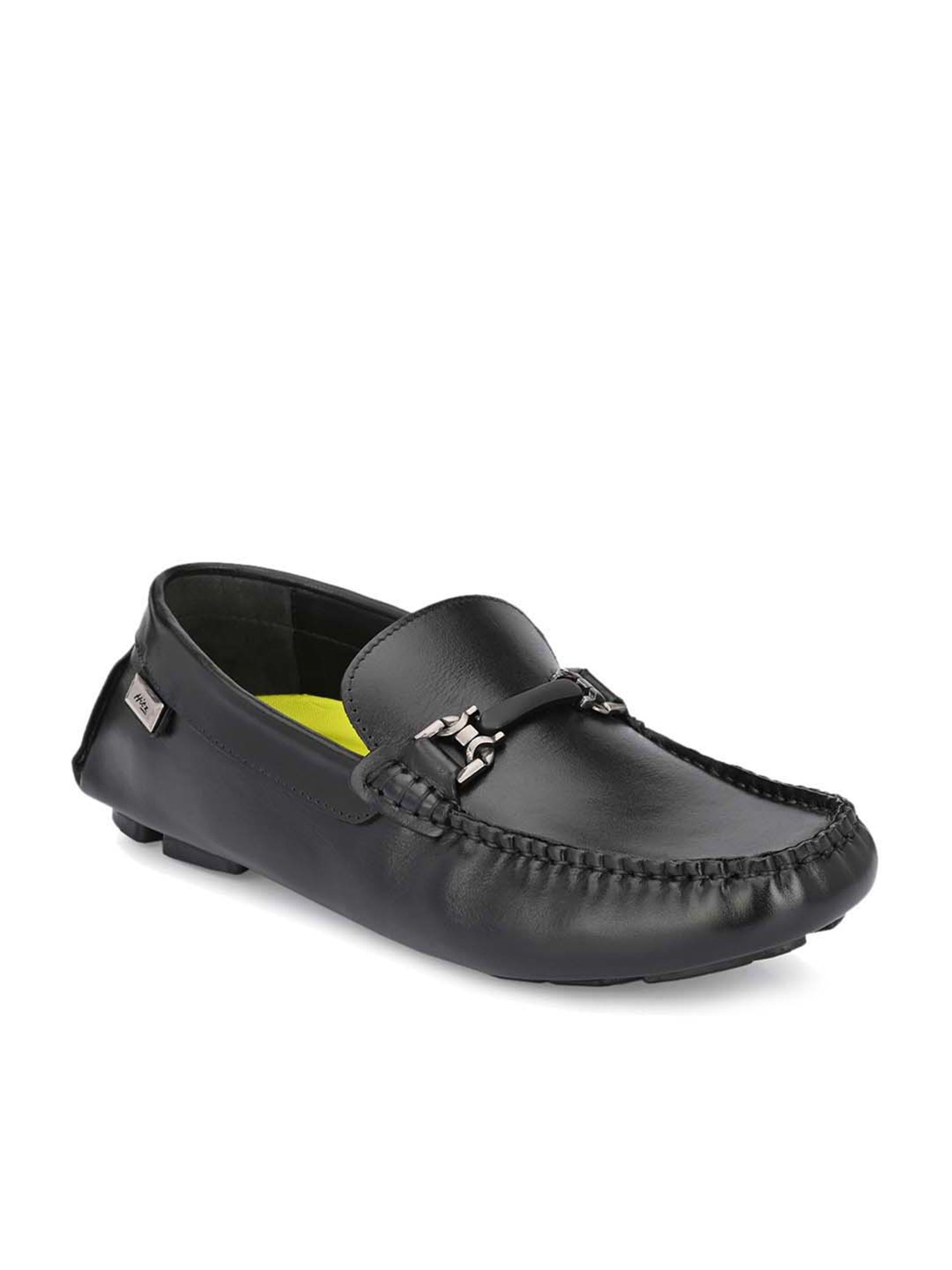 Hitz Men's Black Casual Loafers