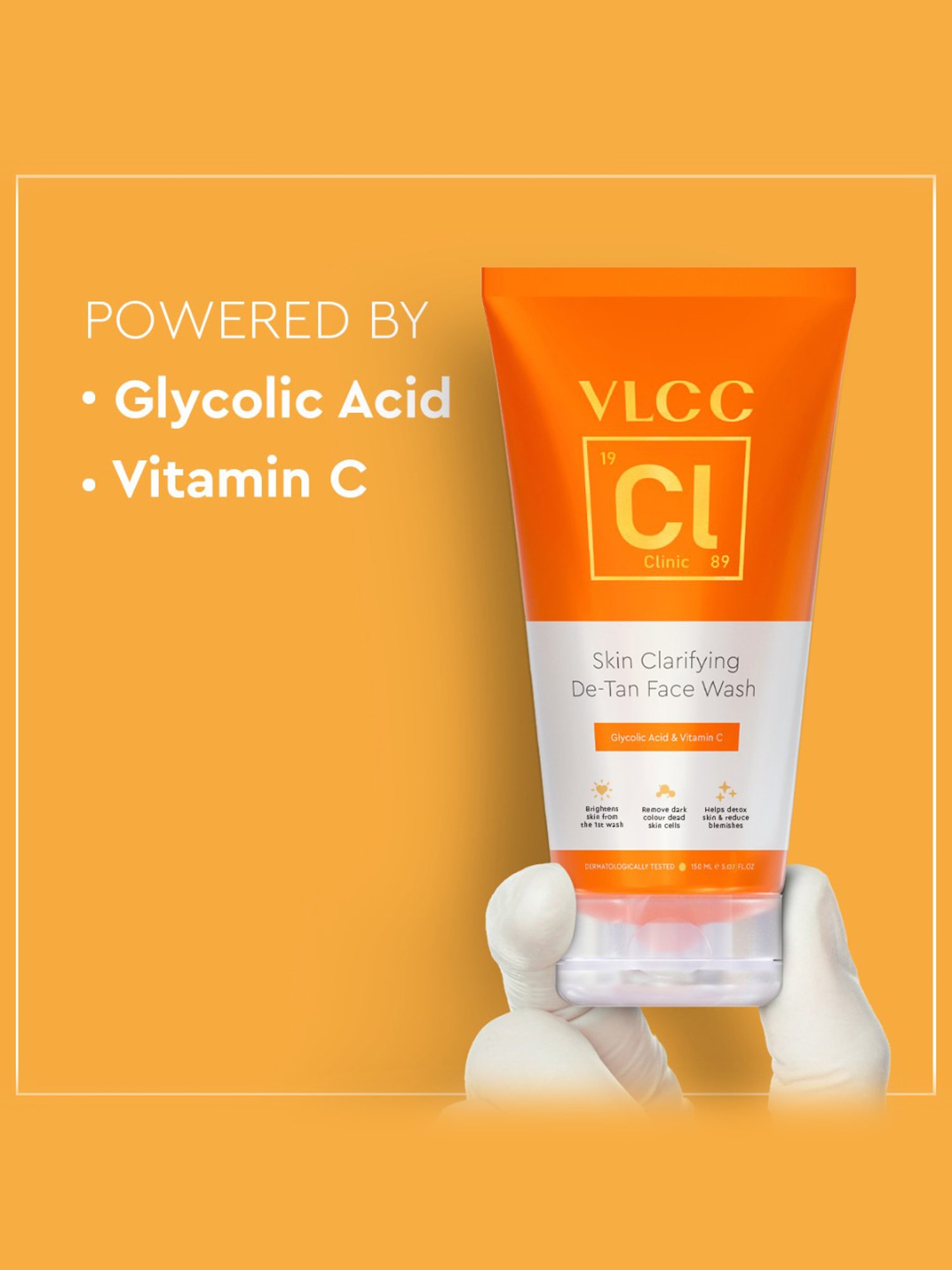 VLCC Clinic Skin Clarifying De-Tan Face Wash - 150 ml