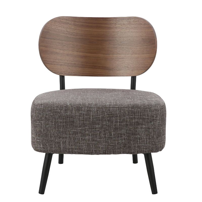 Fiona Mid Century Accent Chair Gray - Poly & Bark