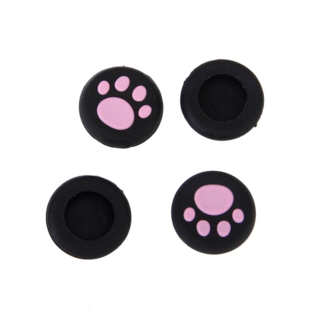 Vivi Audio&reg; Thumb Stick Grips Cap Cover Joystick Thumbsticks Caps For PS4 XBOX ONE XBOX 360 PS3 PS2 Pink Cat Dog Paw 4pcs