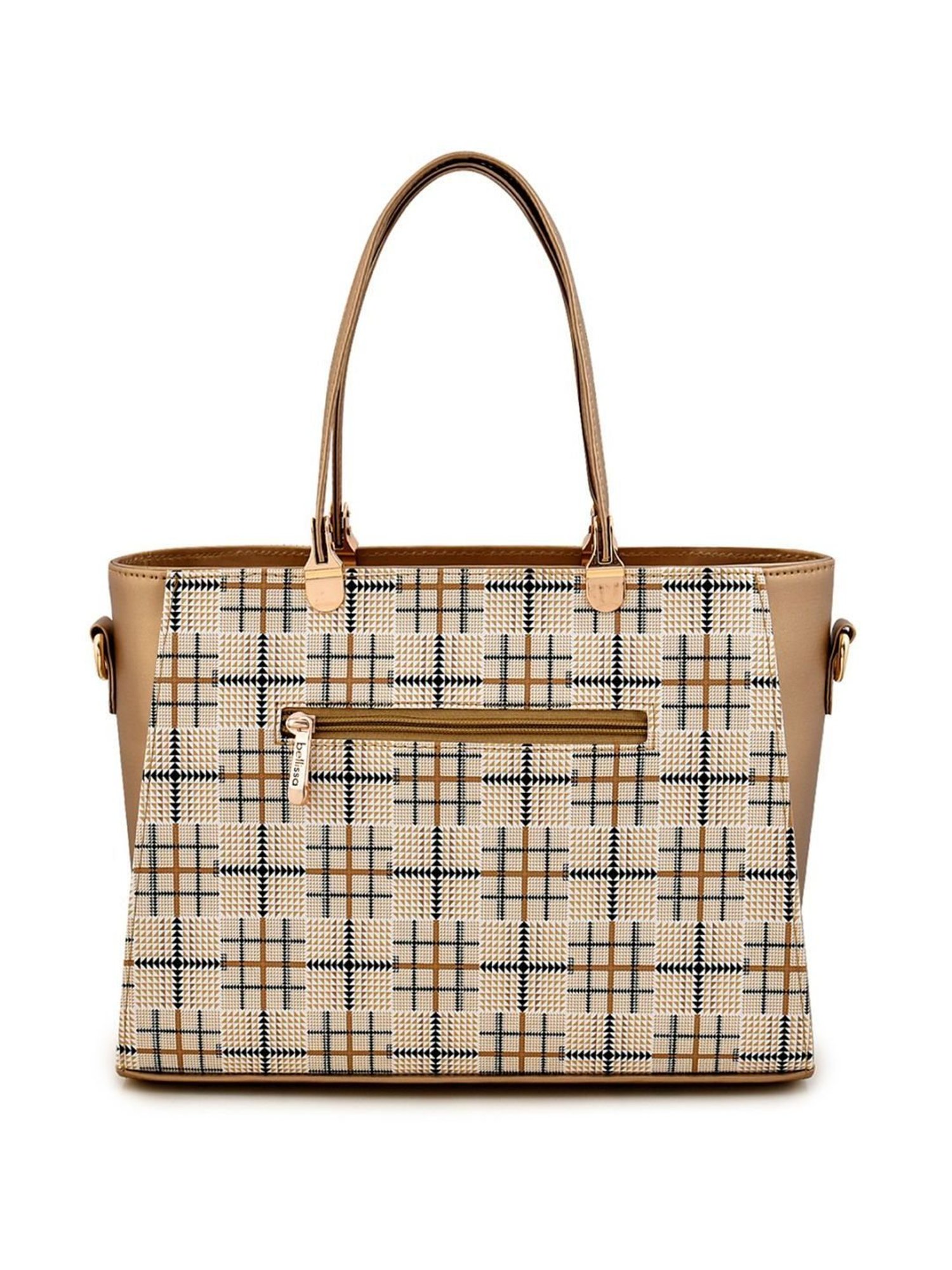 Bellissa Golden Printed Medium Premium Shoulder Handbag