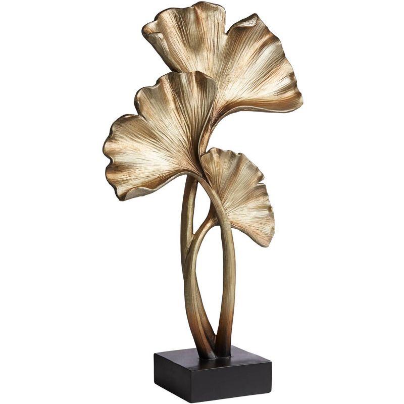 Kensington Hill Matte Copper 21" High Ginkgo Leaves Sculpture