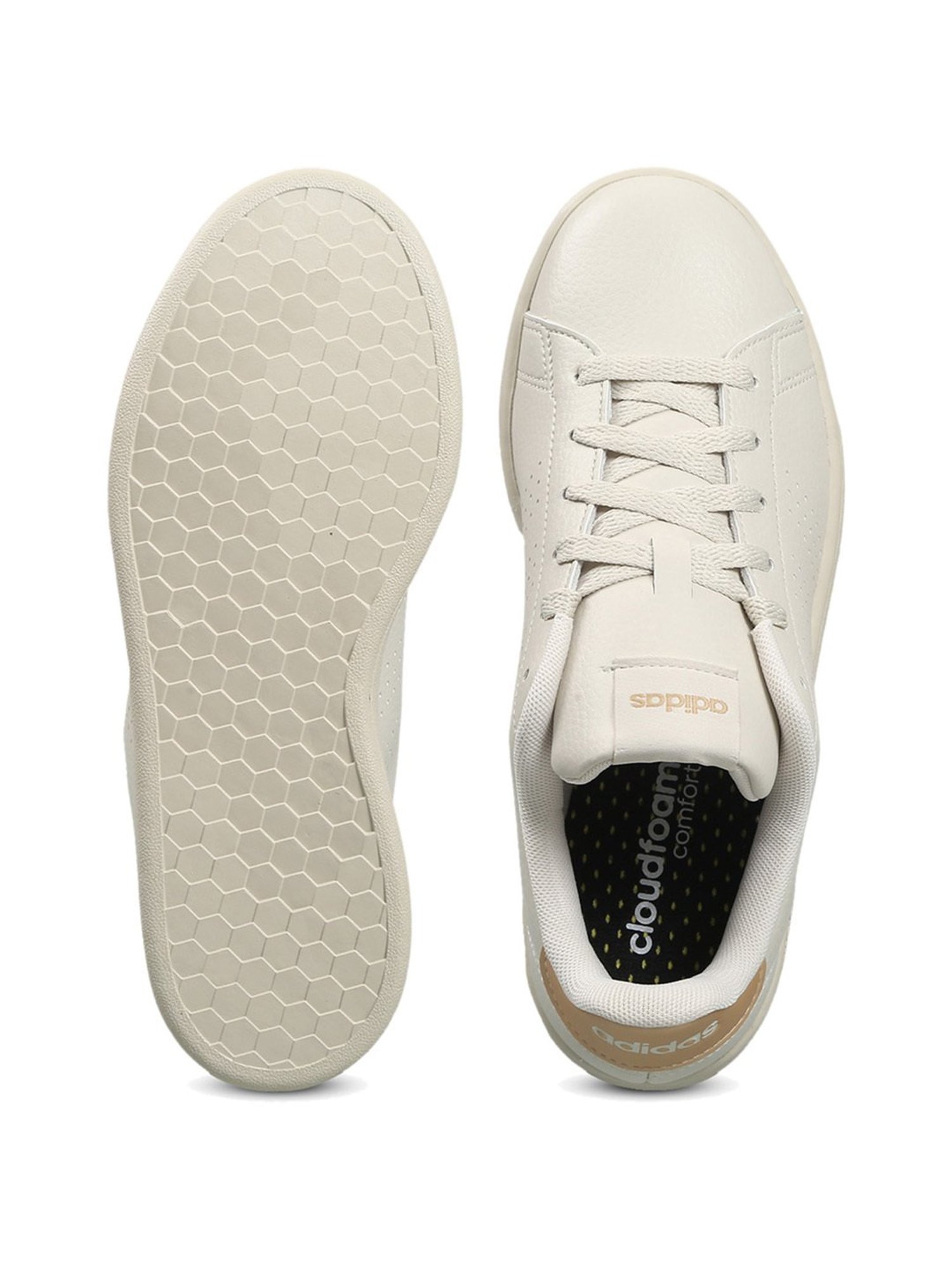 Adidas Women's ADVANTAGE Off White Tennis Shoes