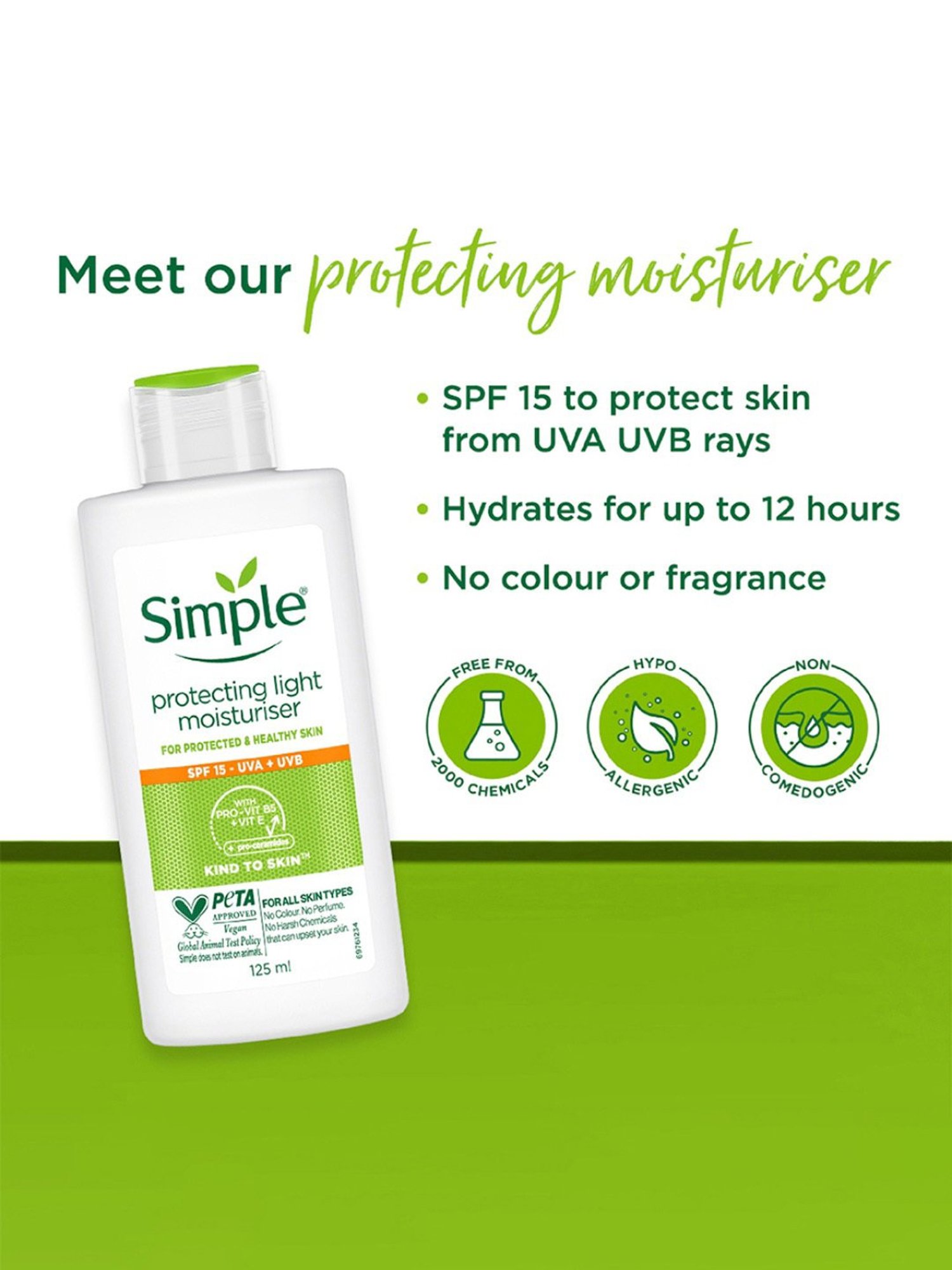 Simple Kind To Skin Protecting Light Moisturiser - 125 ml